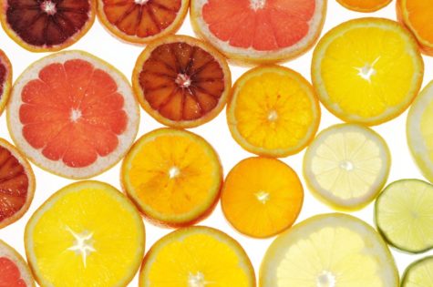 Slices of citrus fruit