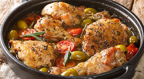 Skillet-Chicken-with-Olives