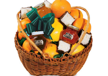 Holiday fruit gift baskets