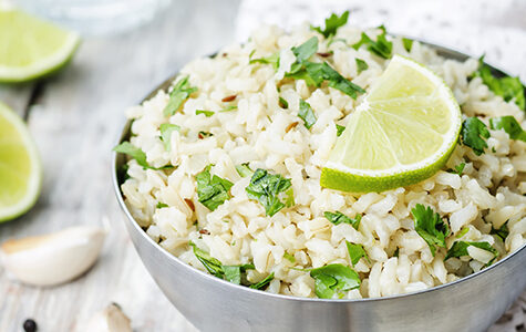 Cilantro Lime Rice in a bowl