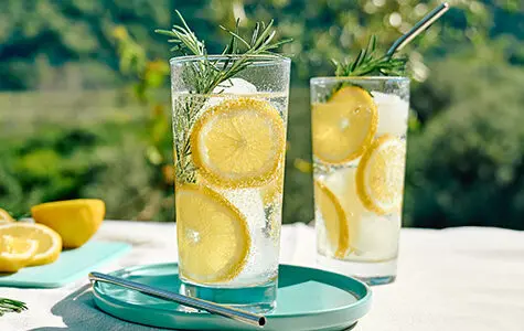 meyer lemonade with rosemary