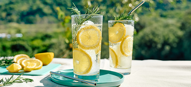 meyer lemonade with rosemary