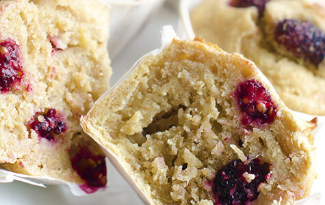 Delicious,Fresh,Baked,Mulberry,Muffins